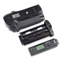 Meike Batteriegriff Vertikal Handgriff für Nikon D500 - inklusive 2,4 GHz Fernauslöser mit Timer- und Intervall-Funktion - MK-D500 Pro