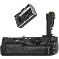Pixel Vertax E20 Ersatz f&uuml;r BG-E20 Profi Batteriegriff Kameragriff Hochformatausl&ouml;ser kompatibel mit Canon EOS 5D Mark IV - f&uuml;r mehr Akkulaufzeit und professionelle Portraits + 1x LP-E6N Nachbau-Akku