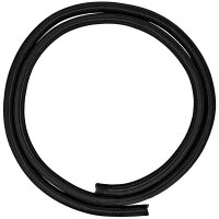 Minadax® 1 Meter, 16mm Ø Gewobener Selbstschließender Profi Kabelschlauch Kabelkanal in schwarz für flexibles Kabelmanagement