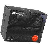 Minadax Profi Batteriegriff Handgriff Hochformatauslöser kompatibel mit Nikon D500 - Ersatz für MB-D17 + 2x EN-EL15 Nachbau-Akkus