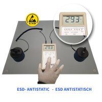 Minadax ESD Antistatik-Matte 50 cm x 60 cm &ndash; Professionelle Antistatische Arbeitsmatte - PVC-Matte mit Erdungskabel - Qualit&auml;t - ESD-Schutz