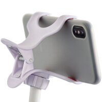 Minadax® Universal Schwanenhals Smartphone Halterung starke Klemmen flexibel einstellbar mit 360° Kugelkopf