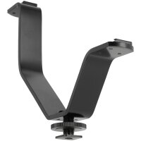 Minadax® hochwertiger Aluminium V-Form Blitzschuh Halterung Cold Shoe Mount für DSLR Kamera Camcorder Zubehör