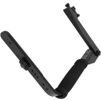 Minadax&reg; Blitzschiene Winkelschiene Kamerahalterung Flash Bracket aus Aluminium und Neopren Handgriff