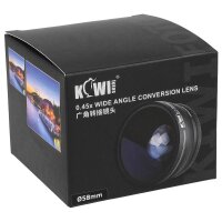 Weitwinkel Vorsatz Weitwinkelobjektiv mit Makrolinse 0.45x Weitwinkel 10x Makro geeignet für Kamera und Camcorder mit 58mm Anschlussgewinde – Kiwi