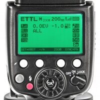 Pixel E-TTL Blitzgerät Aufsteckblitz kompatibel mit Canon Kameras mit Blitzschuh übertragung der TTL-Daten