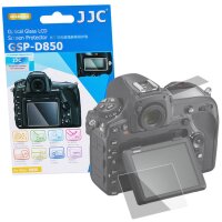 JJC Hochwertiger Displayschutz Screen Protector aus gehärtetem Echtglas, kompatibel mit Nikon D850