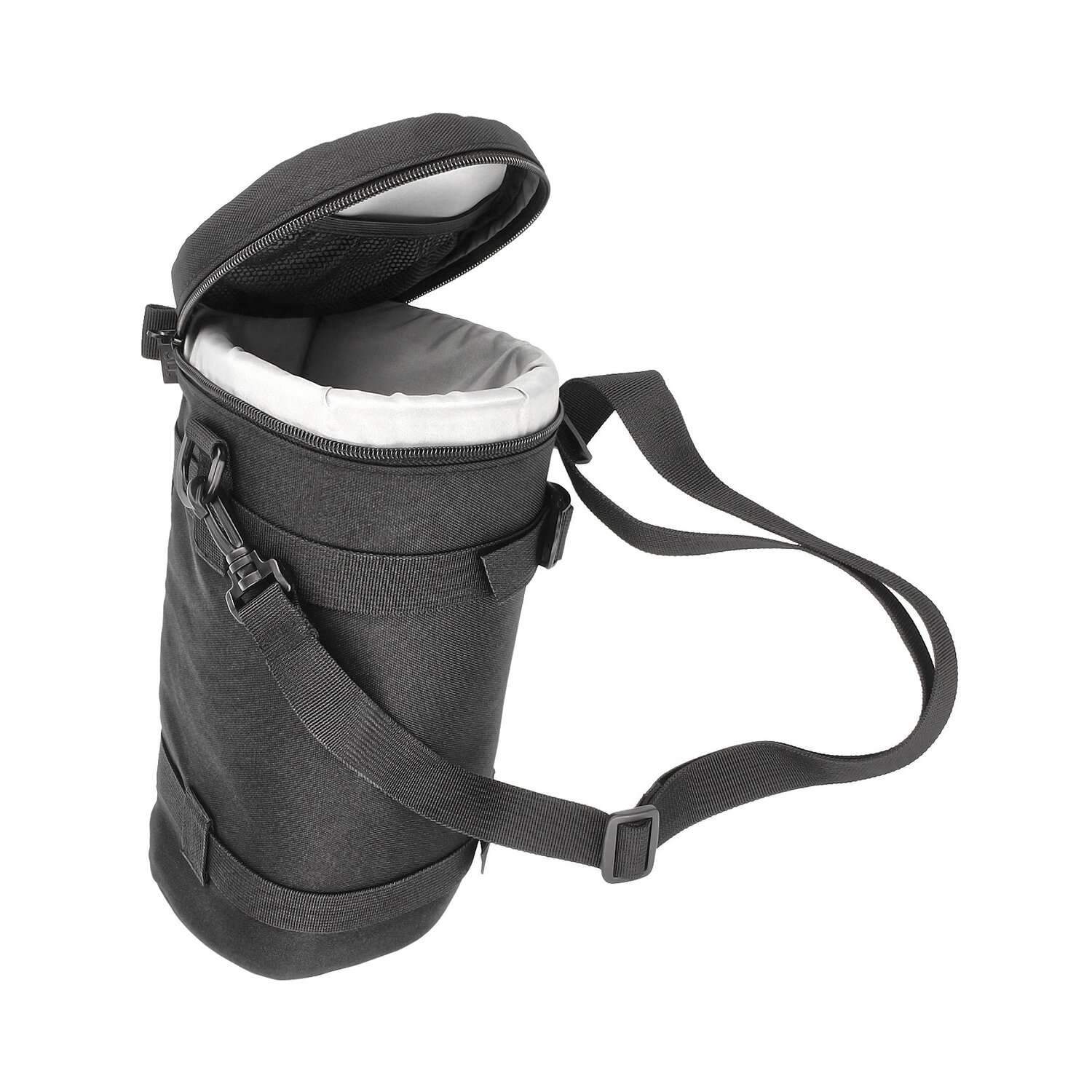 Objektivtasche Objektivköcher Objektivbeutel für Kamera Objektive mit Schultergurt + Klettverschluss für den Gürtel – Innenmaß 310 x 124 mm – JJC Deluxe Lens Pouch DLP-7