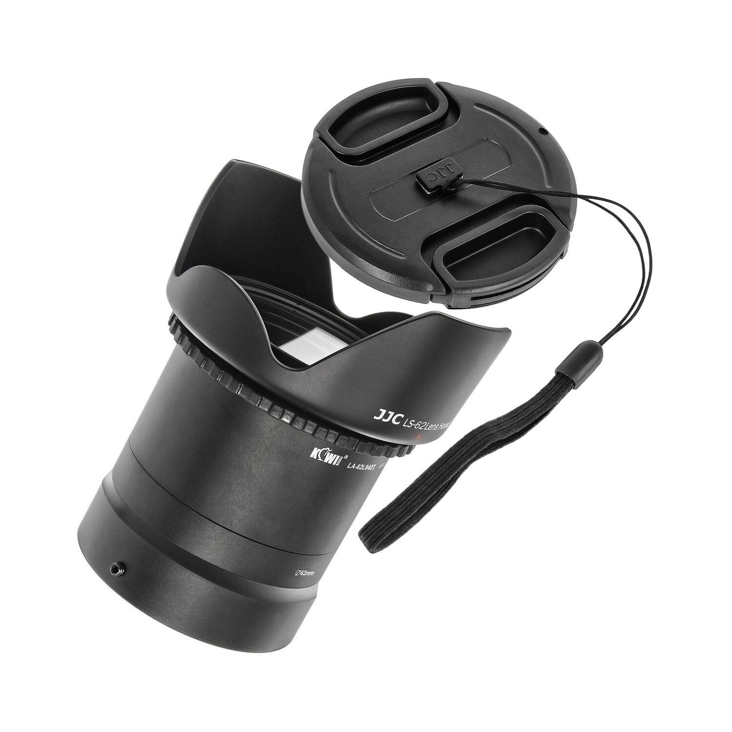 KIWIFOTOS Objektiv Zubehörset - 6 teilig - kompatibel für Nikon Coolpix L840 beeinhaltet Objektivadapter mit 62mm, UV Filter, Polarisationsfilter, Sonnenblende,