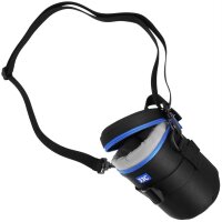 Objektivtasche Objektivköcher Objektivbeutel für Kamera Objektive mit Schultergurt + Handgriff + Klettverschluss für den Gürtel – Innenmaß 80 x 152 mm – JJC Deluxe Lens Pouch DLP-2II