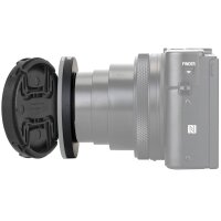 Impulsfoto 4 Teiliges Filteradapter und Objektivdeckel-Set kompatibel für Sony RX100 VI , mit Smart Snap Funktion und praktischer Sicherungskordel 52mm Umfang