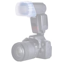JJC Blitz Diffusor Flash Bouncer kompatibel mit Canon 600EX II-RT | Diffusor kompatibel mit Canon Aufsteckblitz, Ersatz f&uuml;r Canon SBA-E3