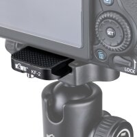 KIWI Schnellwechselplatte f&uuml;r Kamera mit 1/4&quot; | Quick Release Lens Plate, Adapterplatte | Kompatibel mit Arca-Swiss Systemen