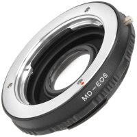 JYC Adapter MD-EOS, Objektiv Adapter Booster Autofokus Fokusreduzierer, kompatibel mit Canon EOS