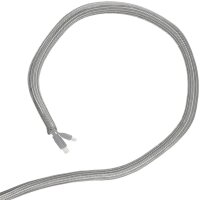 Minadax® 5 Meter, 9mm Ø Selbstschließender Profi Kabelschlauch Kabelkanal in grau für flexibles Kabelmanagement