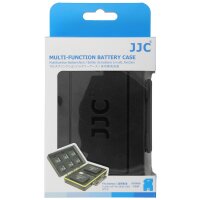 JJC BC-3NPW126 Kunststoffetui f&uuml;r 6 SD-Karten und 2 Kameraakkus der Gr&ouml;&szlig;e 47 x 35 x 11 Milimeter, Stabil, Spritzwasserdicht, St&ouml;&szlig;e absorbierend