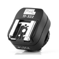Pixel TF-322 TTL Blitzschuh Adapter für Studioblitze und Blitzgeräte mit PC-Sync Buchse kompatibel mit Nikon