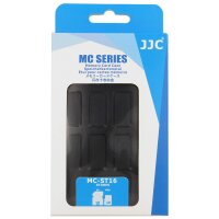 JJC Speicherkartenetui Schutzbox, Stoßfest, Wasserdicht, Für 8 SD und 8 MicroSD Karten, Sicher transportieren und aufbewahren