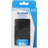 JJC Speicherkartenetui Schutzbox, Stoßfest, Wasserdicht, Für 4 SD, 4 MicroSD, 2 CF Karten, Sicher transportieren und aufbewahren