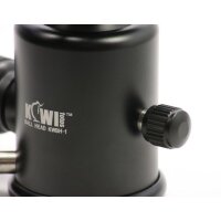 KIWI 3D Kugelkopf (max. 10kg) Stativkopf inkl. Schnellwechselplatte (Arca Swiss kompatibel)