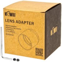 KiwiFoto 72mm Nahlinsen Filter Adapterring Adapter Tubus kompatibel mit Nikon Coolpix P600, P610, P610s - aus robustem Aluminium