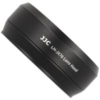JJC Sonnenblende Gegenlichtblende in schwarz geeignet kompatibel f&uuml;r Fujifilm X70 ersetzt den Fujifilm LH-X70