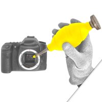 Blasebalg Extra Stark mit Staubfilter Staubreiniger Gelb Air Blower Geeignet für Kamera, Objektive, Sensor, Tastatur, Smartphone von JJC