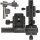 JJC MFR-3 Professioneller 16cm 3D Einstellschlitten 4-Wege Makroschiene Kreuzschlitten für Panorama- und Makrofotografie