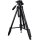 KIWIFOTOS Professionelles Dreibein Kamerastativ aus hochwertigem Aluminium-Magnesium Legierung inkl. Drei-Wege-Neiger Schnellwechselplatte Wasserwaage und Tragetasche - Belastbarkeit 10kg mit einer Arbeitshöhe von 53-176cm und 4 Segmenten