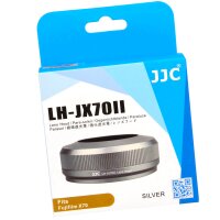 JJC Sonnenblende Gegenlichtblende in silber geeignet f&uuml;r Fujifilm X70