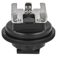Impulsfoto Blitzschuhadapter kompatibel f&uuml;r Sony Camcorder Active Interface Shoe (AIS) erm&ouml;glicht die Anbringung von Zubeh&ouml;r mit Standardaufsteckfu&szlig; wie z.B Videoleuchten, Mikrofone oder Monitore