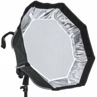 Impulsfoto Triopo MX-SK55 Softbox 55cm für Blitzgeräte + Transporttasche, Weiche Ausleuchtung, Schirm-Softbox mit 180° Neigung