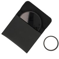 Minadax Objektivfilter Filtertasche Filteretui Größe M (115mm x 113mm) Schwarz für SLR, DSLR Kameras