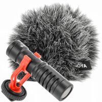 BOYA by-MM1 universelles kompaktes Nierenmikrofon Shotgun Mikrofon Set mit Halterung Widschutz f&uuml;r DSLR, Videografie, iPhone, Tablet