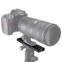 KIWI Schnellwechselplatte f&uuml;r Objektive geeignet f&uuml;r Canon Sigma Pentax Minolta Objektive qualitativ verarbeitet aus Aluminium mit Arca-Swiss Schnellspanner System - LP-169