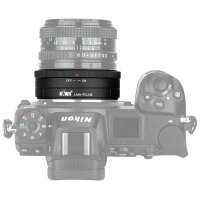 Kiwi LMA-FD-NZ Objektivadapter, Adapterring | Konverter Canon FD zu Nikon Z, Kompatibel mit Canon FD-Objektive auf Nikon-Z7, Z6 Kameras