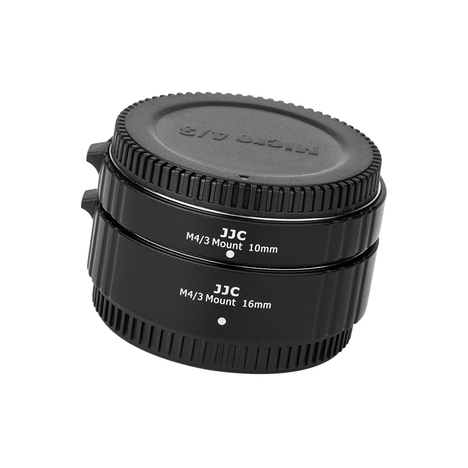 JJC AET-M43S(II) Automatik-Zwischenringe f&uuml;r Kameras mit M4/3 Anschluss | 10mm, 16mm Zwischenringe Makrofotografie, Kompatibel mit Olympus/Panasonic Micro Four Thirds
