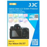 JJC Hochwertiger Displayschutz Screen Protector aus gehaertetem Echtglas, kompatibel mit Nikon Z6, Z7