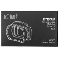 Kiwi Kamera-Augenmuschel KE-EG | Geeignet f&uuml;r Canon Kameras | Aus weichem Silikon, Sehr komfortabel | Ersatz f&uuml;r Canon Eg