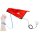 Minadax&reg; XXL 60 x 80cm Antistatikmatte in Rot, 4 Anschl&uuml;sse, ESD Armband und Erdungskabel + ESD Handschuhe - z.B. f&uuml;r Arbeiten am PC-Tower