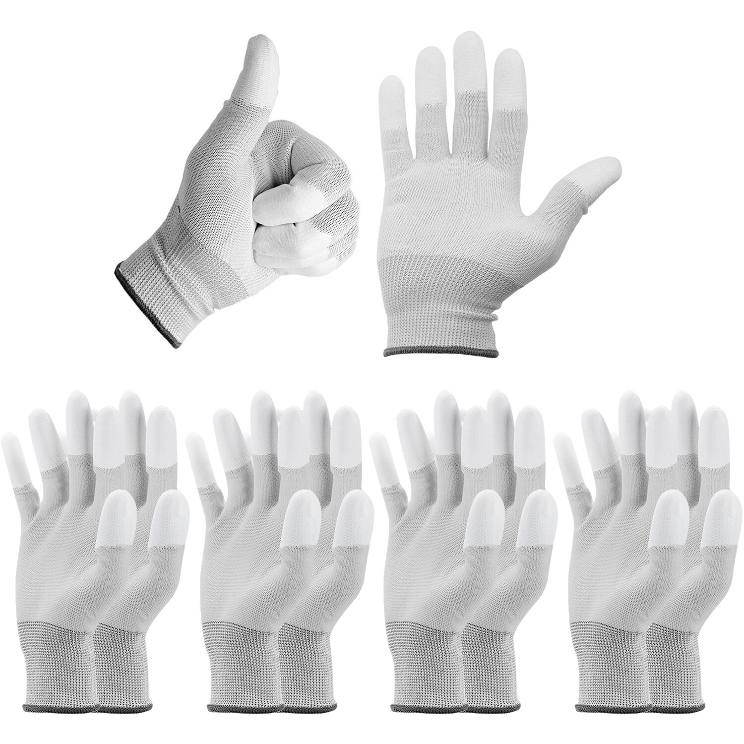 2x Paar Minadax ESD Antistatik Carbon Handschuh f&uuml;r elektronische Arbeiten in Gr&ouml;&szlig;e L - ideal geeignet f&uuml;r Reiningung und Reparatur