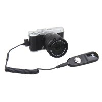 Impulsfoto JJC Kabelfernausl&ouml;ser kompatibel f&uuml;r Fujifilm mit Feststeller und auswechselbarem Anschluss Ersatz f&uuml;r Fujifilm RR-90
