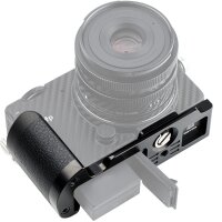 JJC HG-FP Metall Kamera Handgriff | kompatibel f&uuml;r Sigma FP | Hochwertige Aluminiumlegierung | Mikrofaserleder | Arca Swiss-Type Schnellwechselplatten-Design | Ersatz f&uuml;r Sigma HG-21