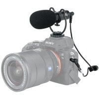 JJC SGM-V1 Nierenmikrofon Shotgun-Videomikrofon Kondensatormikrofon |  Für DSLR-Kameras, Camcorder, Smartphones, Tablets, Recorder usw. | Klare Tonaufnahme | Kompakt und Robust