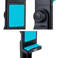 Impulsfoto JJC Smartphone-St&auml;nder | Kompatibel f&uuml;r iPhone, HUAWEI, MI, Samsung und Anderen G&auml;ngigen Smartphones | 360 Grad Drehbar | Mit Anti-Rutsch-Pads | Farbe: Blau |  Modell: SPS-1A BLUE