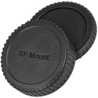 Impulsfoto JJC L-RCRF Geh&auml;usedeckel u. Objektiv-R&uuml;ckdeckel kompatibel f&uuml;r Canon RF-Kameras u. Mount-Objektive | Hitzebest&auml;ndig | Staubdicht | Ersatz f&uuml;r Canon RF-Geh&auml;usedeckel RF-Objektivdeckel