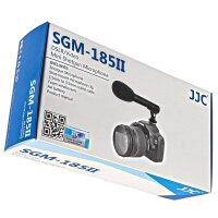 Impulsfoto JJC SGM-185II Richtmikrofon f&uuml;r alle DSLR- und Videokameras mit 3,5mm Klinke Anschluss - kompatibel f&uuml;r Canon Nikon Sony Zoom