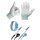 Minadax Anti Statik Erdungs Band ESD Handgelenk Manschette Strap verstellbar mit 1,70m Verl&auml;ngerung + ESD Handschuhe Gr. -L-