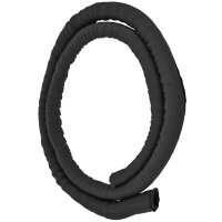 Minadax® 1 Meter, 29mm Ø Selbstschließender Profi Kabelschlauch Kabelkanal in schwarz für flexibles Kabelmanagement
