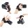 Impulsfoto Handschlaufe HS-PRO1M BLACK | PU-Leder Mit Gepolsterter Handballenauflage | Komfortabel | Atmungsaktiv | Sichere Kamera-Haltung | Für DSLR-Kameras mit 1/4"-20 | Schwarz